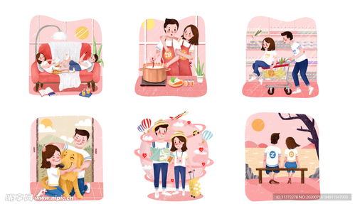 卡通情侶頭像圖片設(shè)計圖 動漫風(fēng)格的創(chuàng)意與表達(dá)